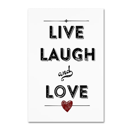 Marcee Duggar 'Live Laugh Love' Canvas Art,12x19